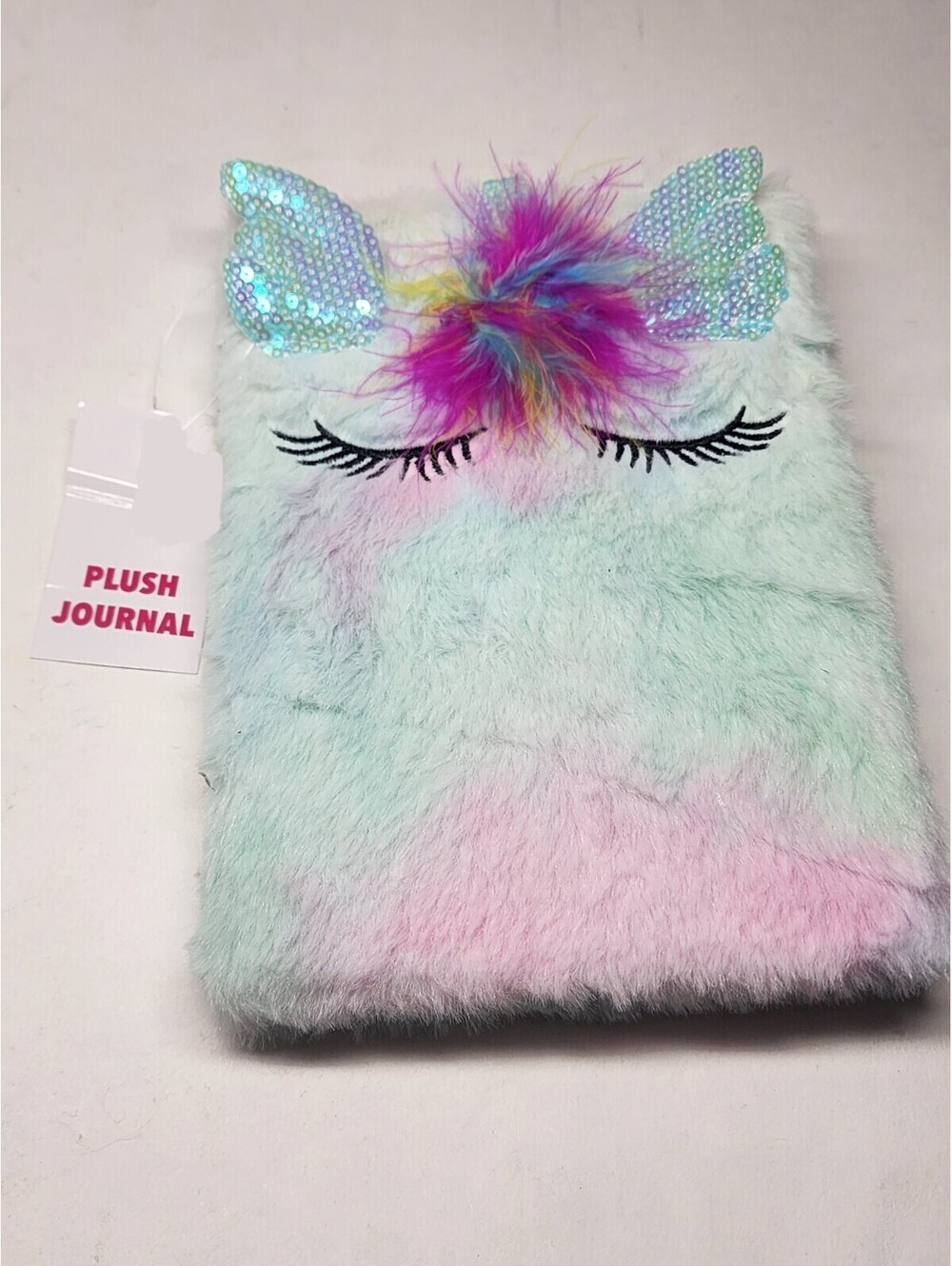 Fuzzy Unicorn Diary Journal Furry Plush Notebook